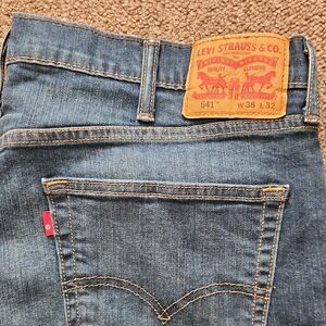 Levi's Classic 541 Mens Indigo Straight Jeans 38x32